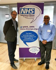 Danny Hames, Chair of the NHS SMPA, and Dinesh Visavadia, MD of ILLY Systems Ltd. 